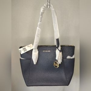 MK Charlotte Large Tote Bag - Navy